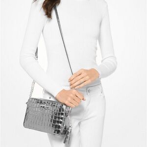 A New Day Light Gray Zip Pouch